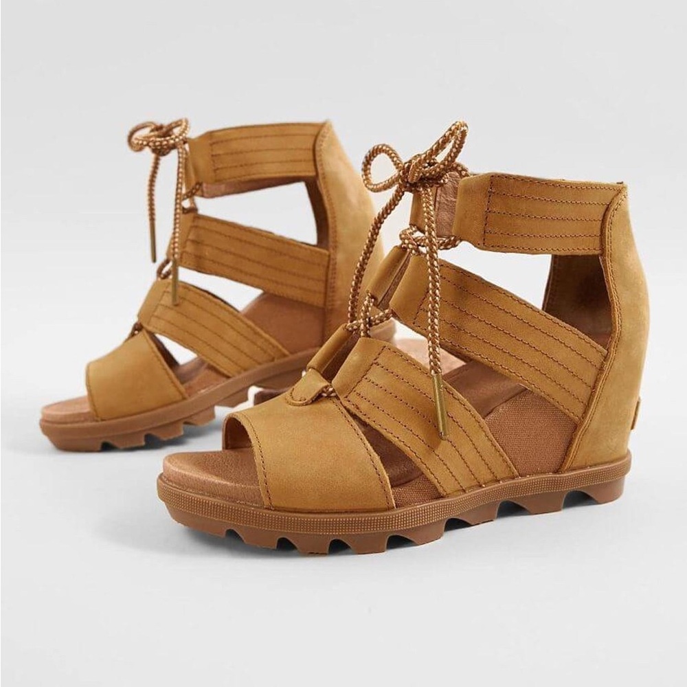 Sorel Tan Wedge Sandals